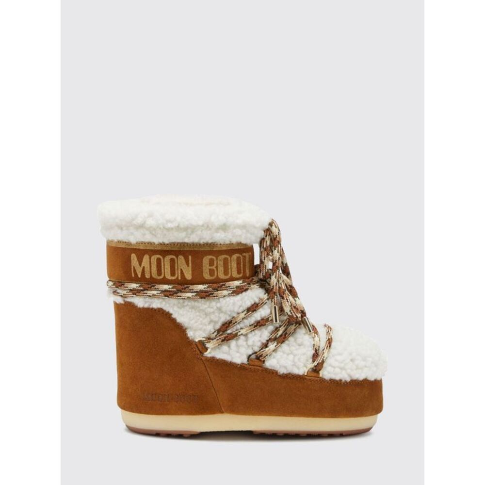 Moon Boot Women Moon Boot Icon Low Shearling And Suede Snow Boots